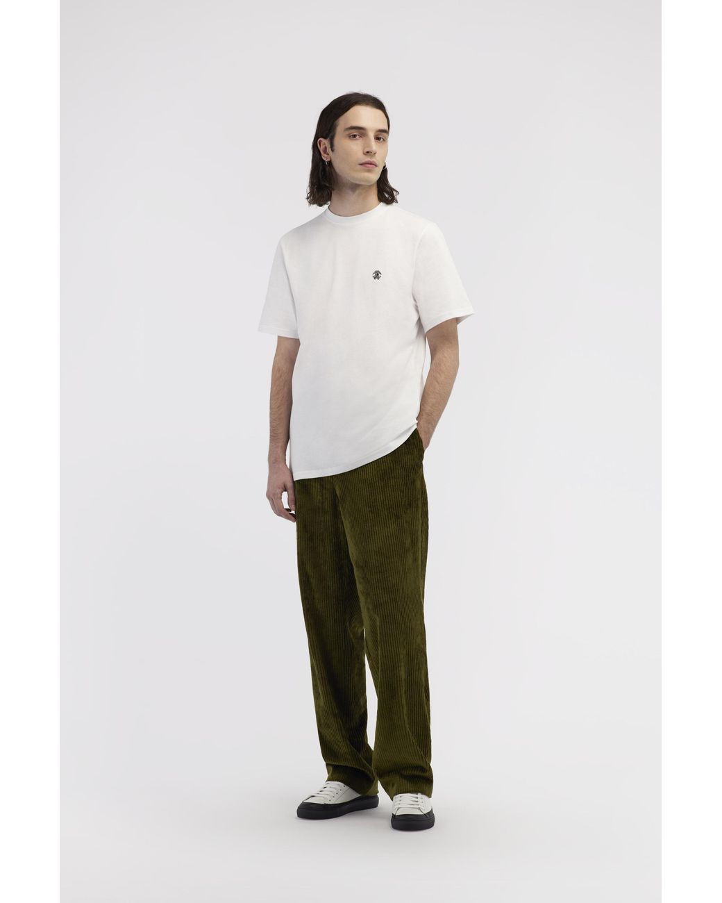 Roberto Cavalli White T-Shirt With Monogram Rc for men