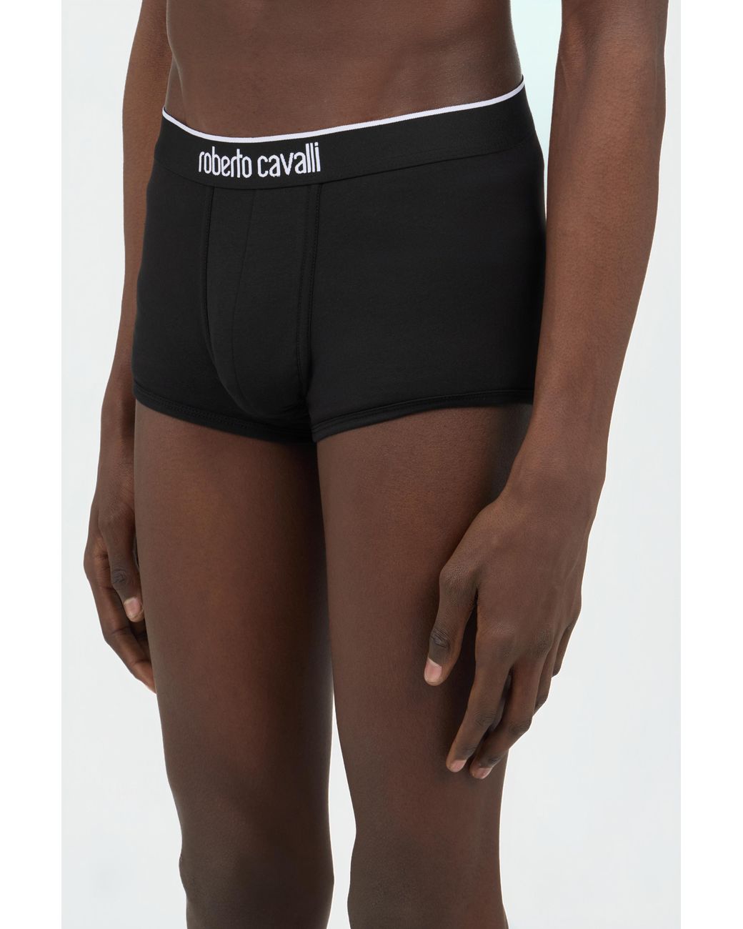 Roberto Cavalli Black Cotton Boxer Shorts Bi-Pack for men