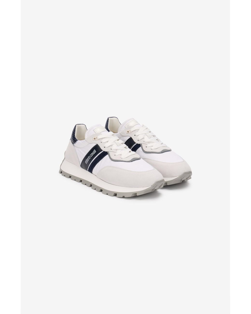 Roberto Cavalli Multicolor Sneakers With Rc Logo for men