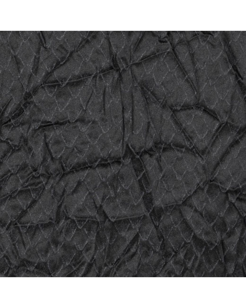 Roberto Cavalli Black Long Snakeskin-Effect Dress