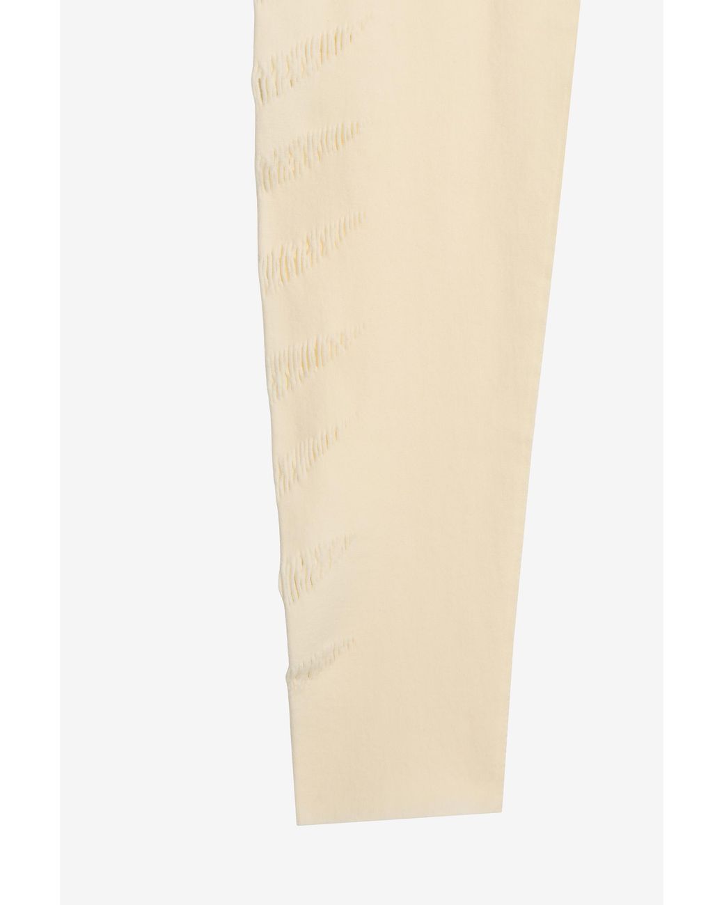 Roberto Cavalli White Ivory Cut-Out Leggings