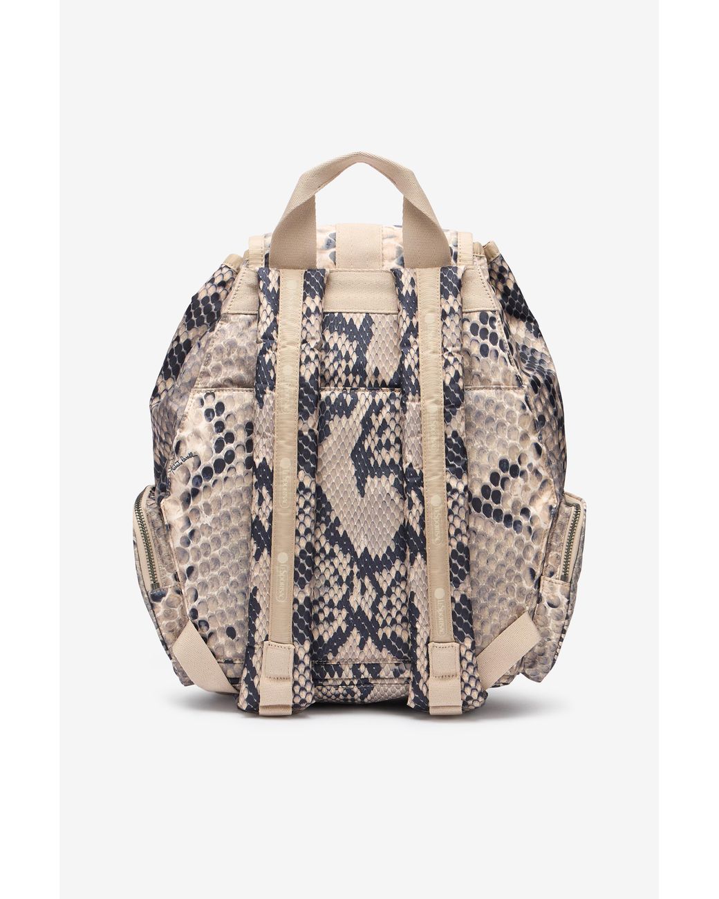 Roberto Cavalli Gray Napoli Python Backpack