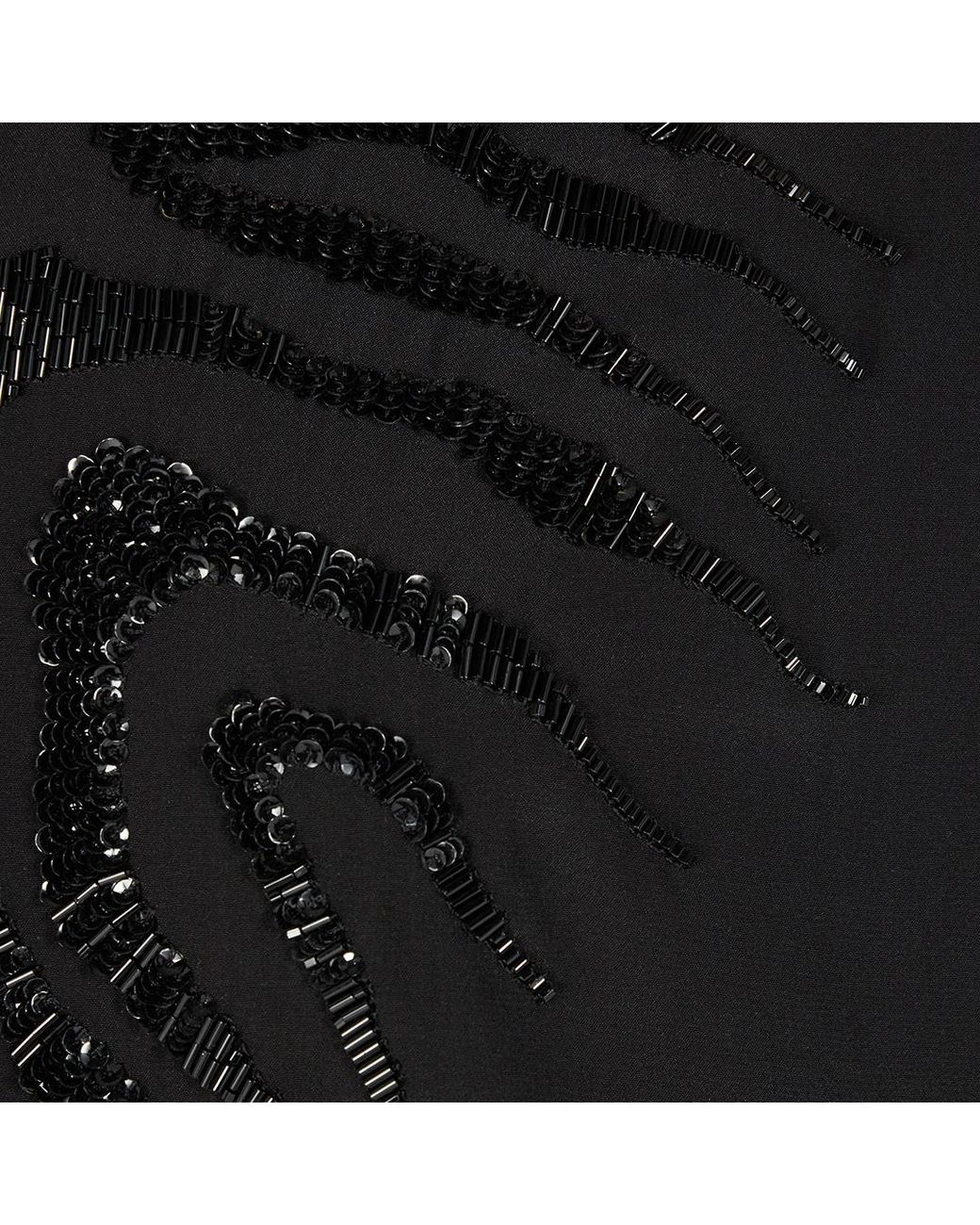 Roberto Cavalli Black Sequined Tiger Skin Shirt