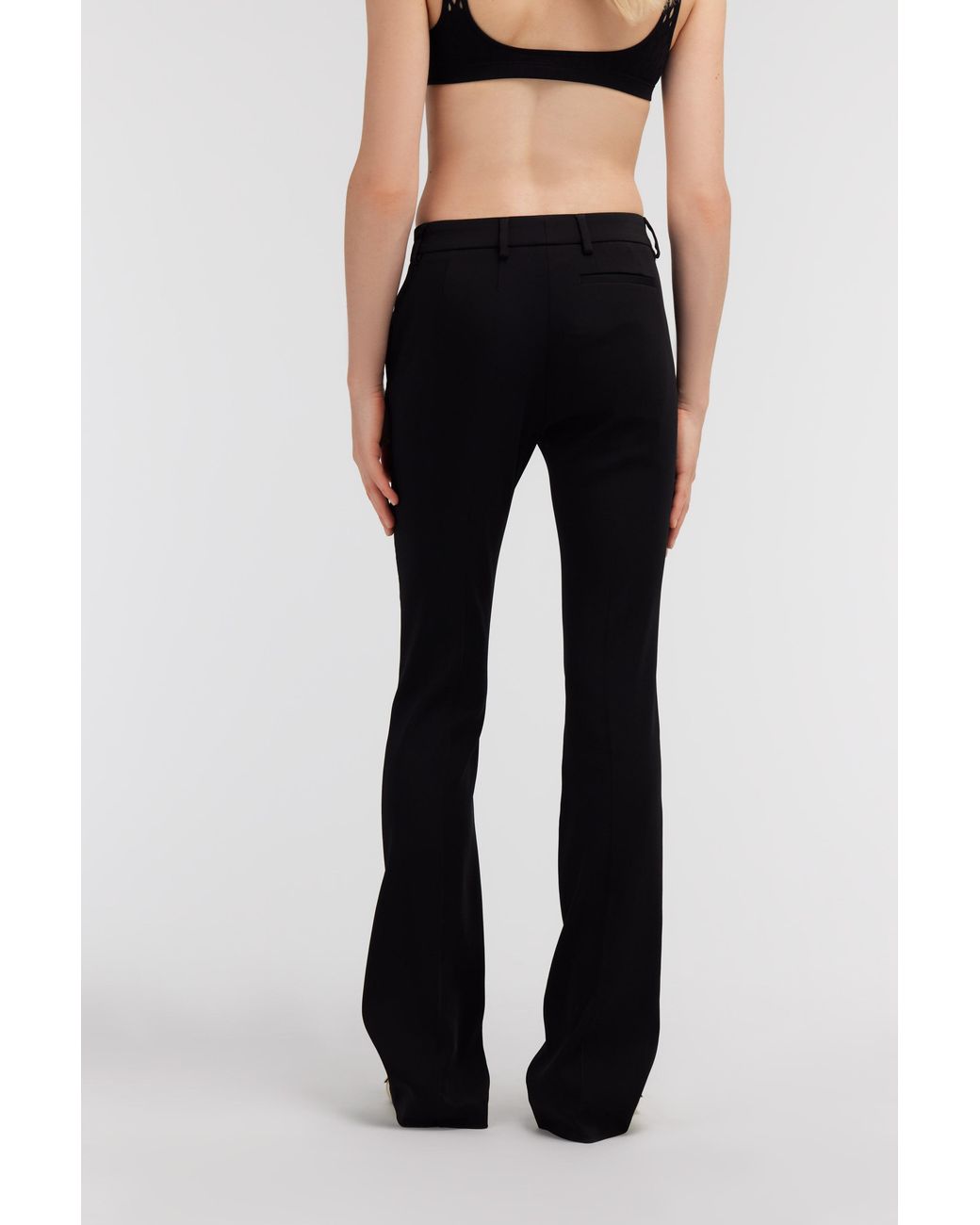 Roberto Cavalli Black Pants With Fang Detail
