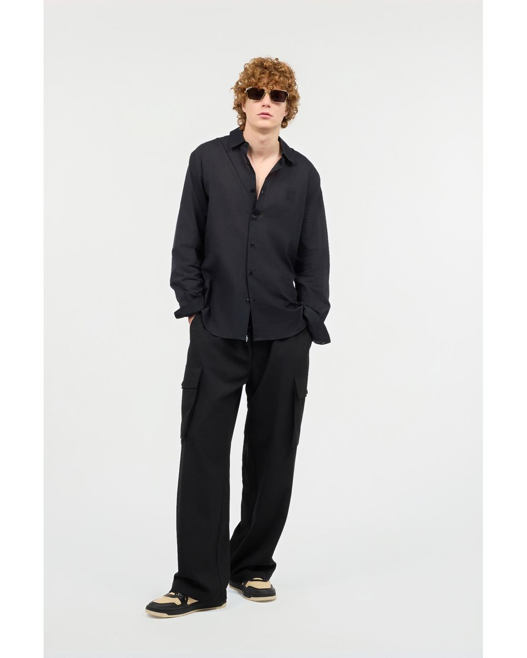Roberto Cavalli Black Pants With Cargo Pockets for men