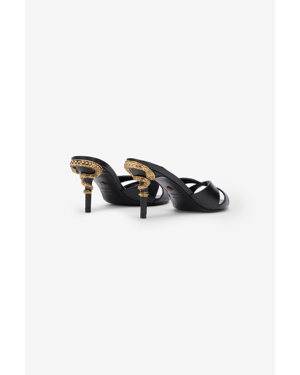 Roberto Cavalli Multicolor Serpentine Sandal