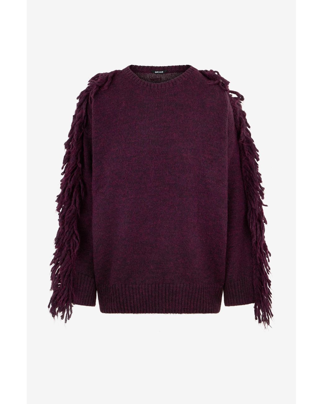 Roberto Cavalli Purple Weinroter Pullover
