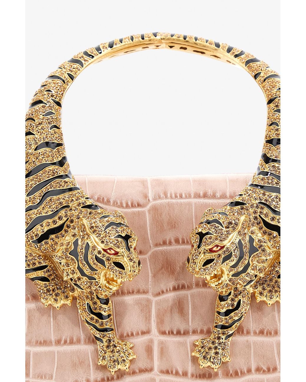 Roberto Cavalli White Medium Roar Bag