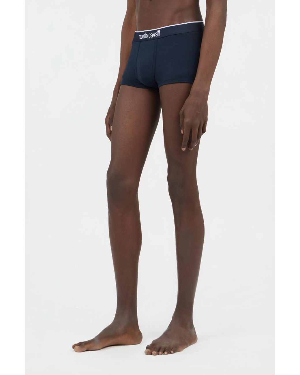 Roberto Cavalli Blue Cotton Boxers Bi-Pack for men