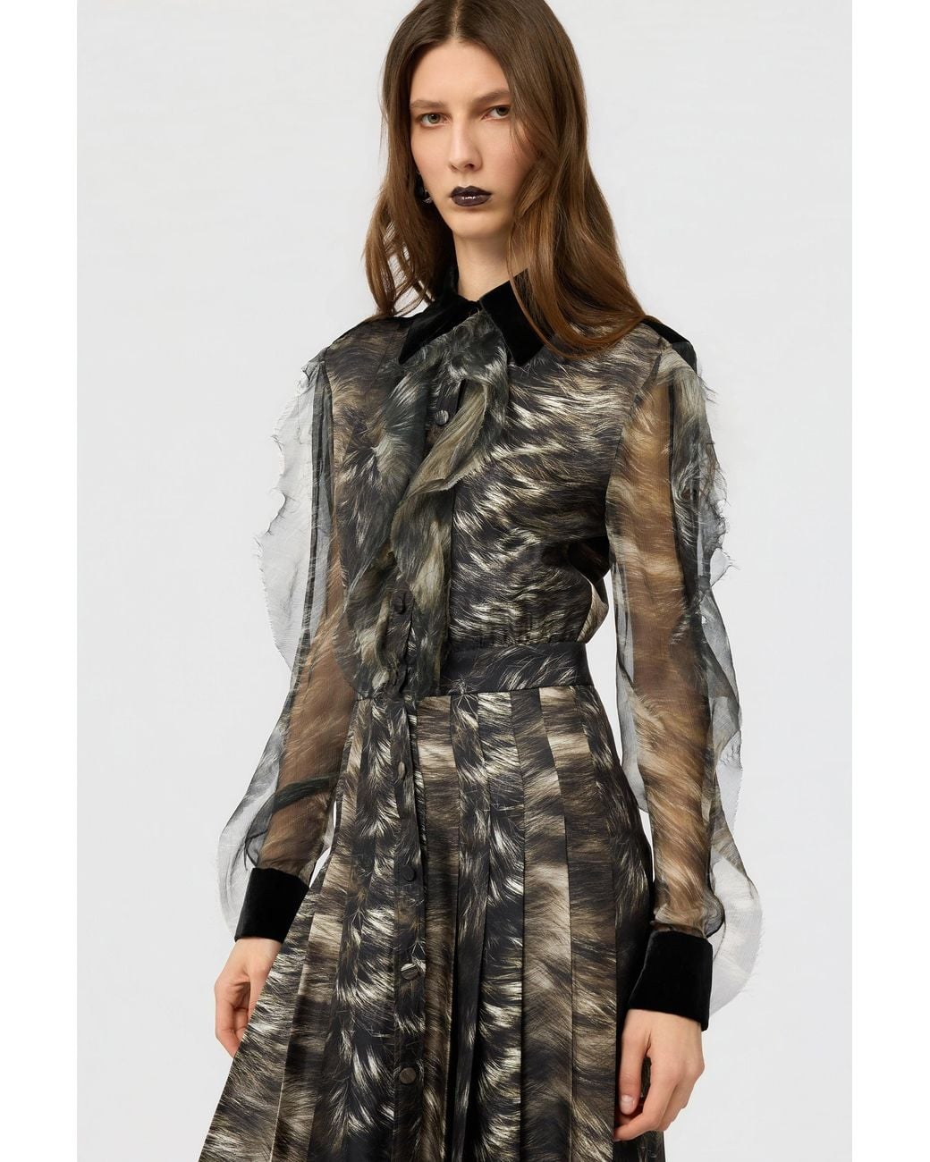 Roberto Cavalli Black Midi Dress