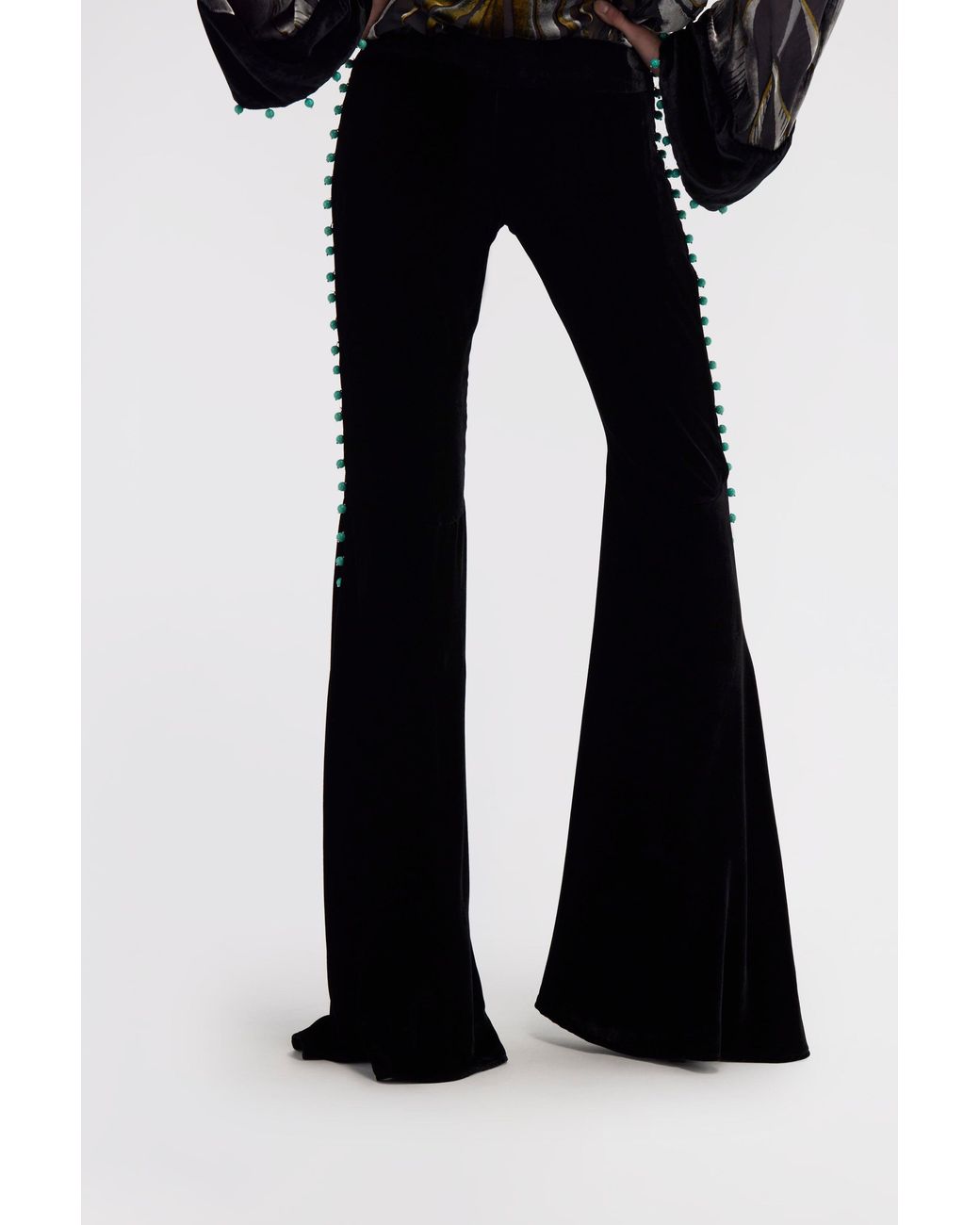 Roberto Cavalli Black Flared Trousers