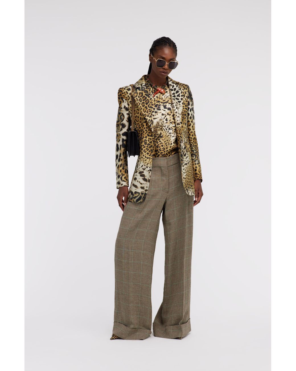 Roberto Cavalli Multicolor Jaguar Skin Print Blazer