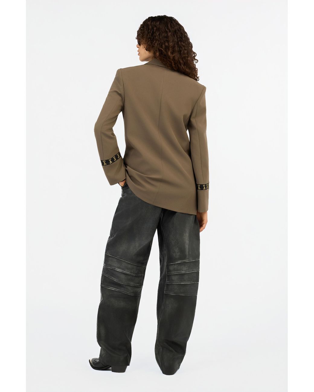 Roberto Cavalli Black Gerippter Pullover