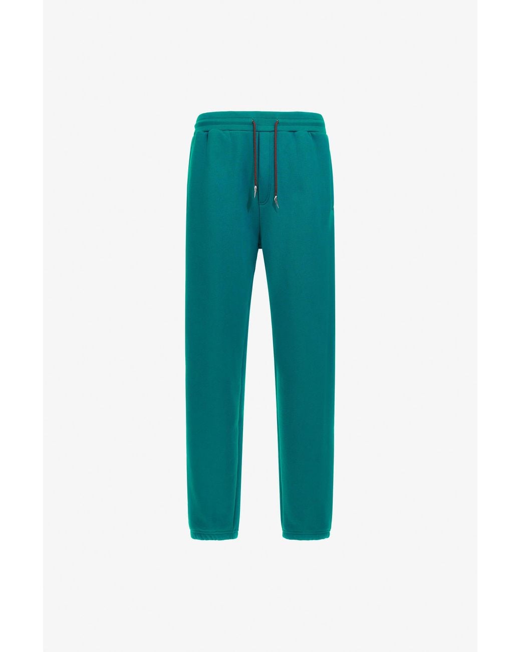 Roberto Cavalli Green Trousers With Fang Detail for men