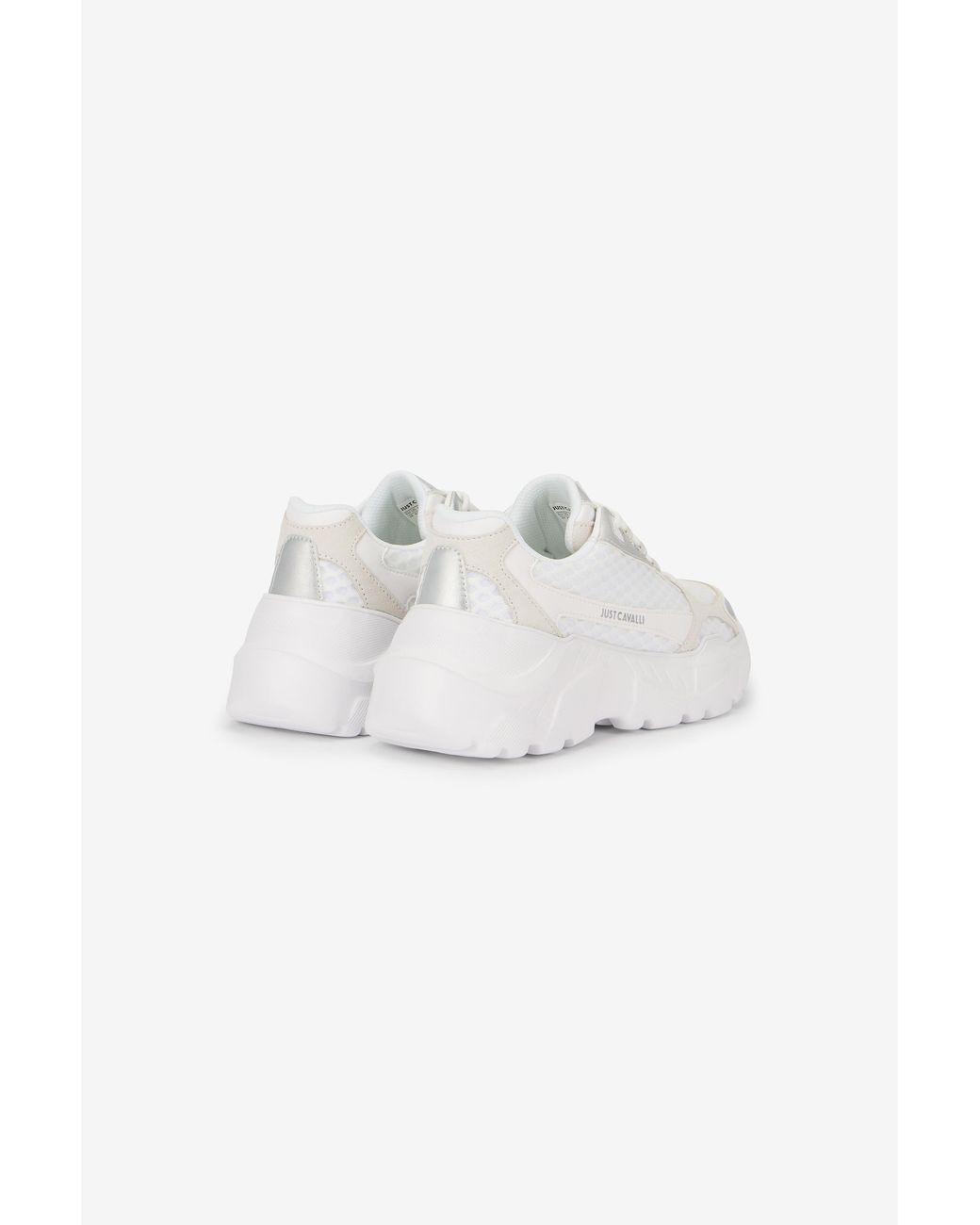 Roberto Cavalli Multicolor Chunky Sneakers With Leather Inserts