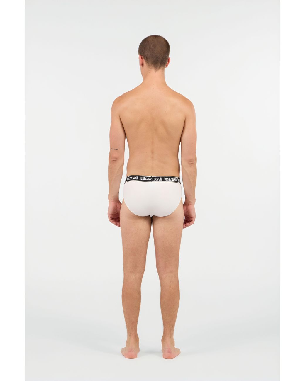 Roberto Cavalli Multicolor Cotton Briefs With Logo Waistband for men