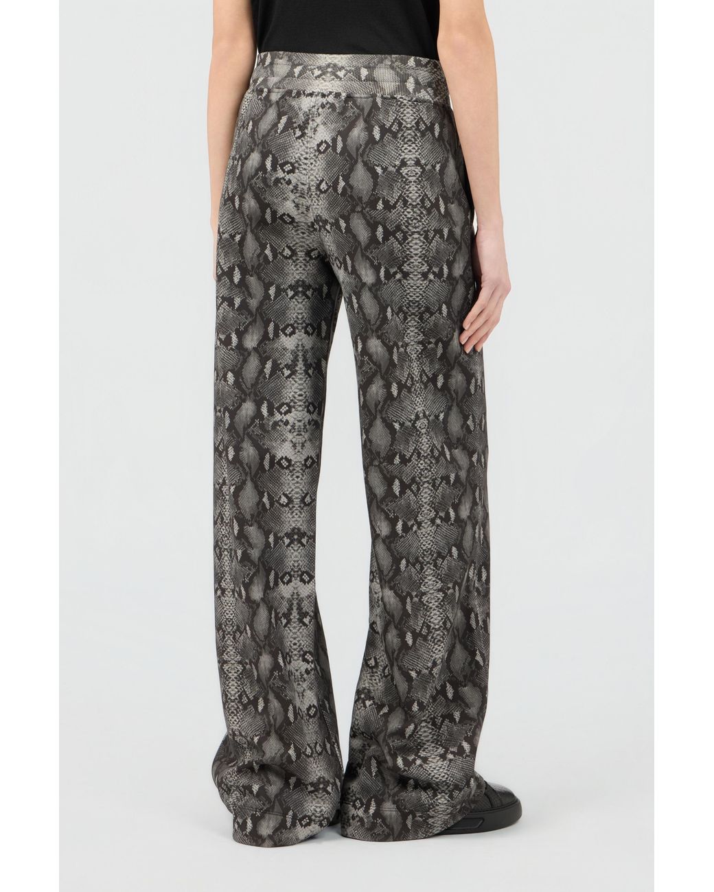 Roberto Cavalli Gray Hose Mit Python-Print