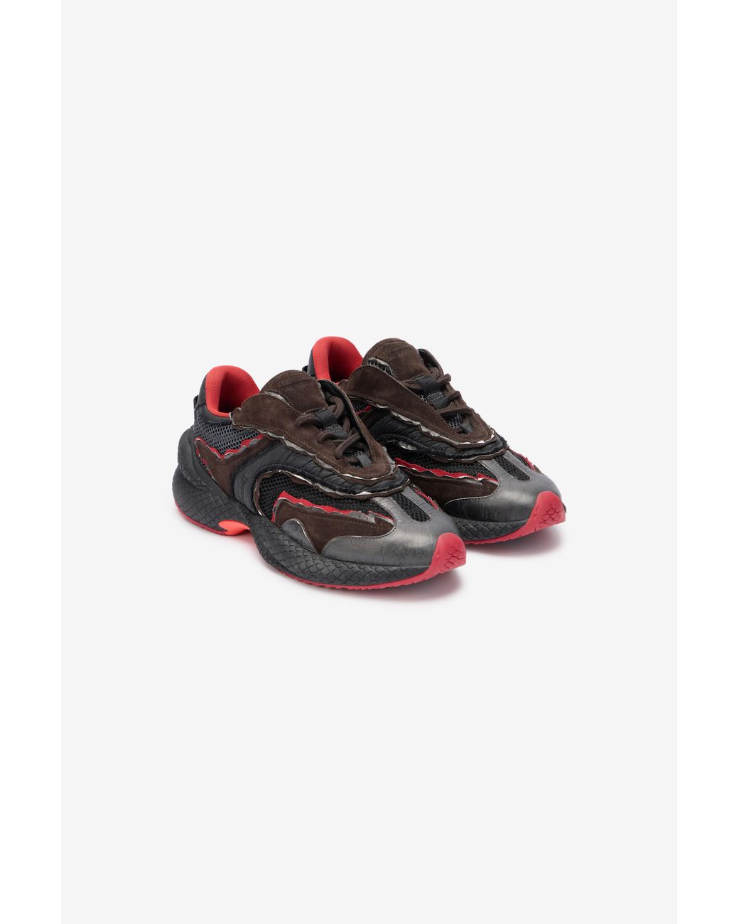 Roberto Cavalli Multicolor Serpentine Sneaker