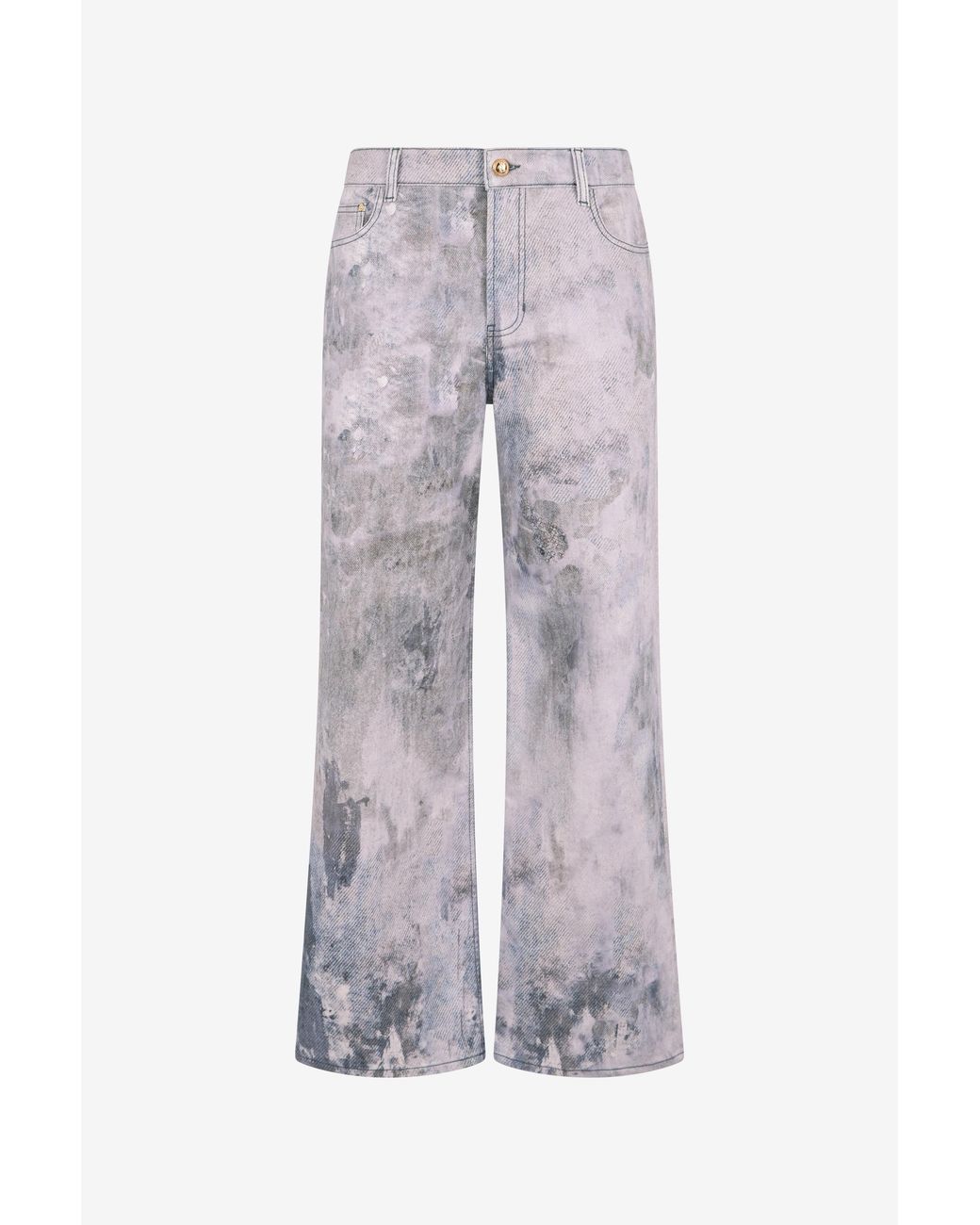 Roberto Cavalli Multicolor Straight Leg Jeans