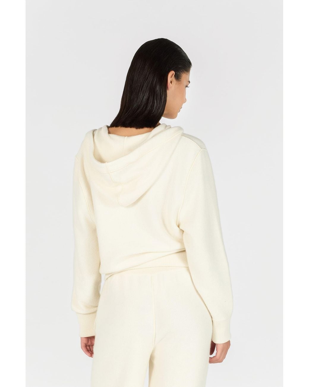 Roberto Cavalli Natural Knitted Zip-Up Sweatshirt