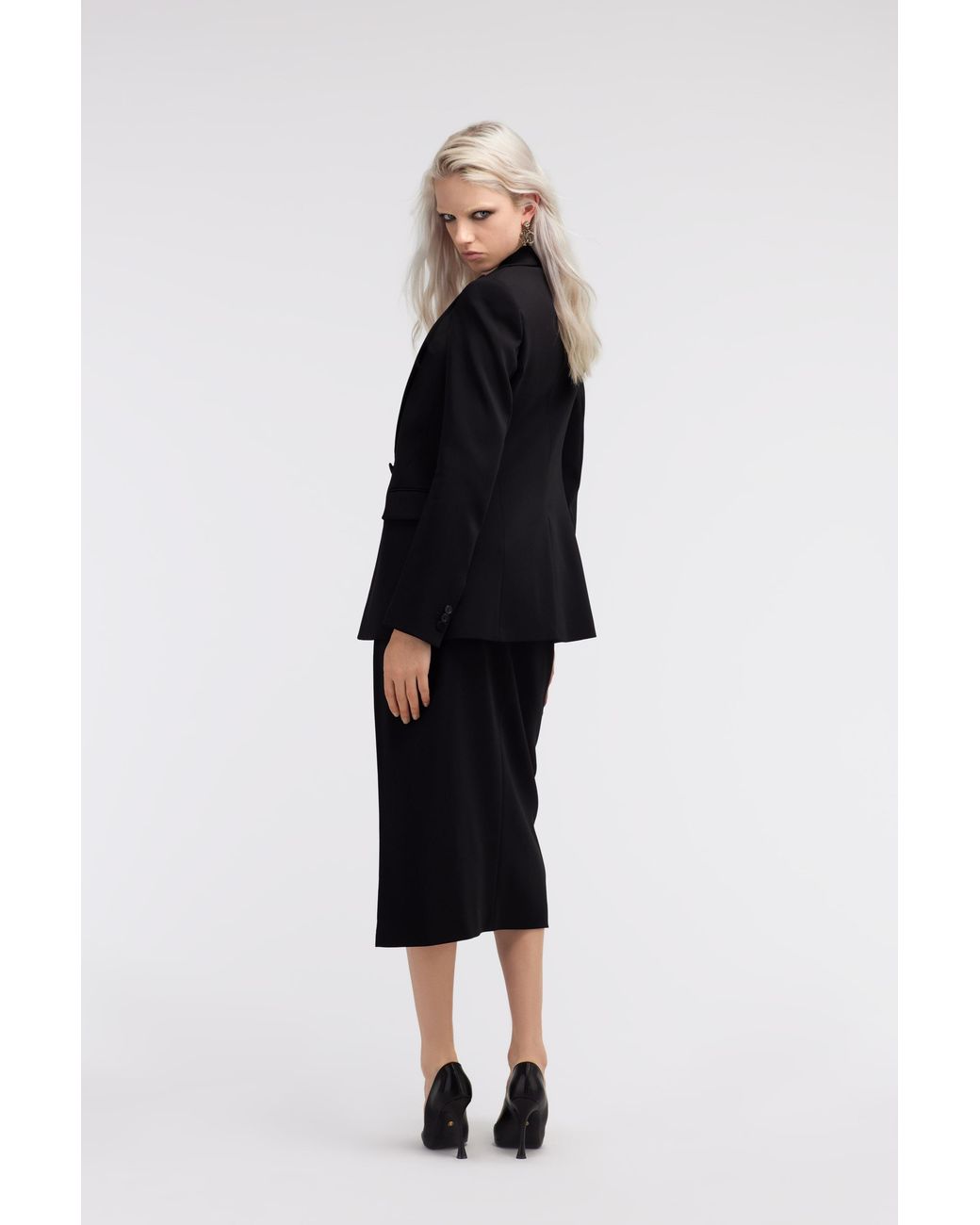 Roberto Cavalli Black One Button Blazer
