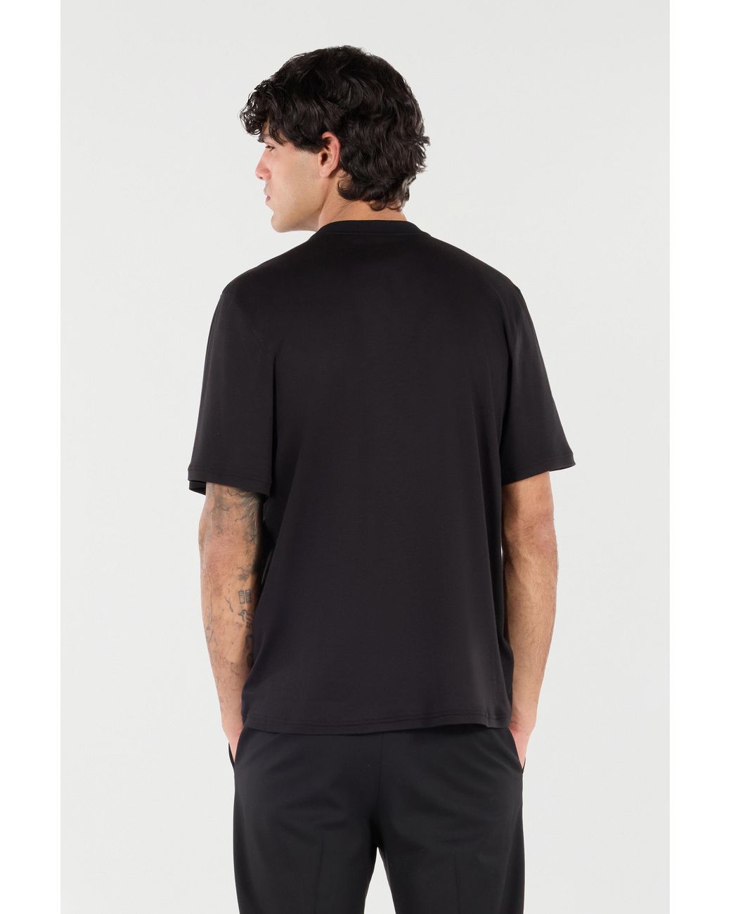 Camiseta Con Parche De Logotipo Roberto Cavalli de hombre de color Black