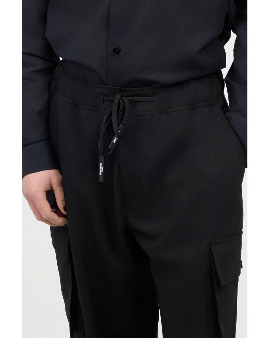 Roberto Cavalli Black Pants With Cargo Pockets for men