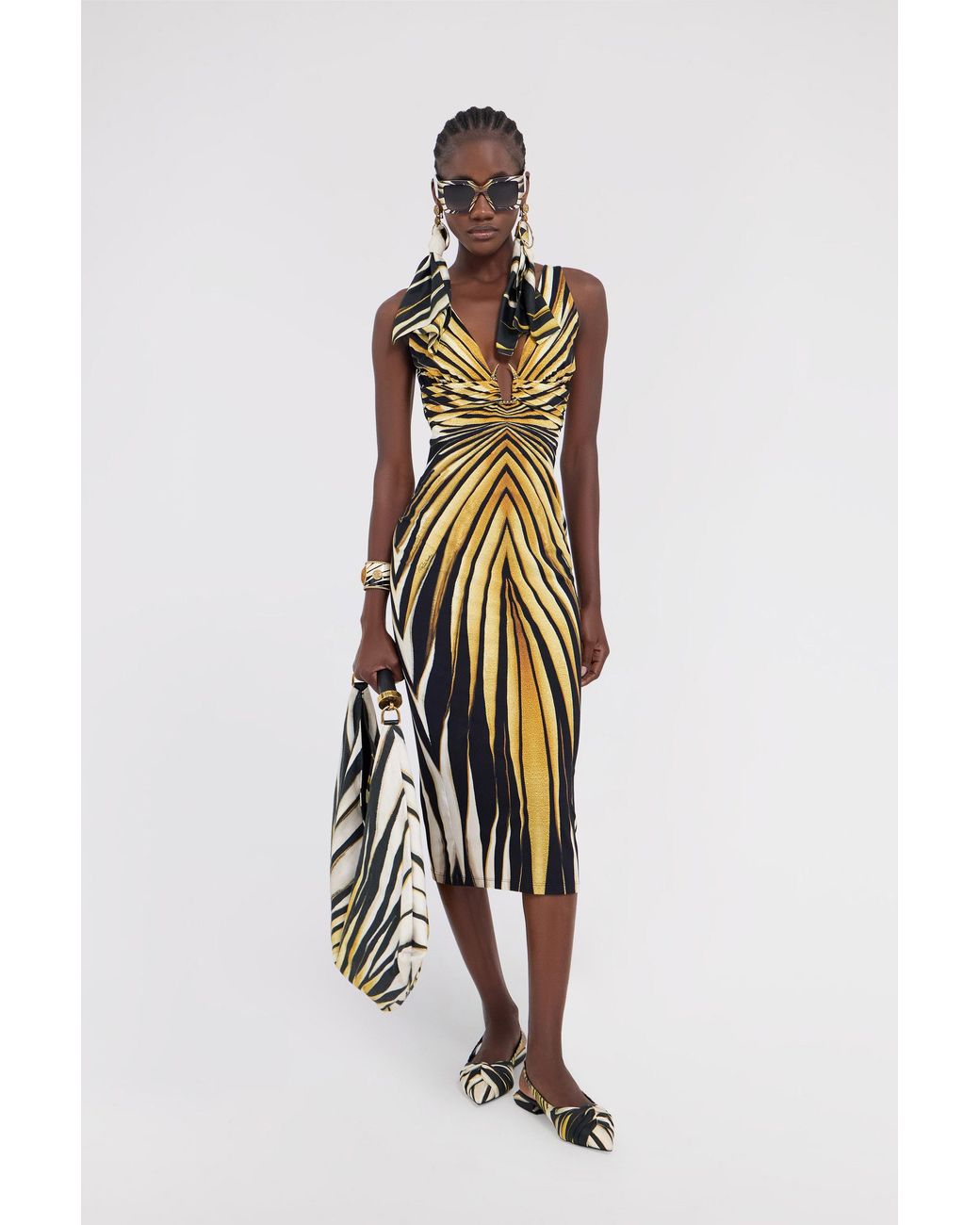 Roberto Cavalli Metallic Dresses