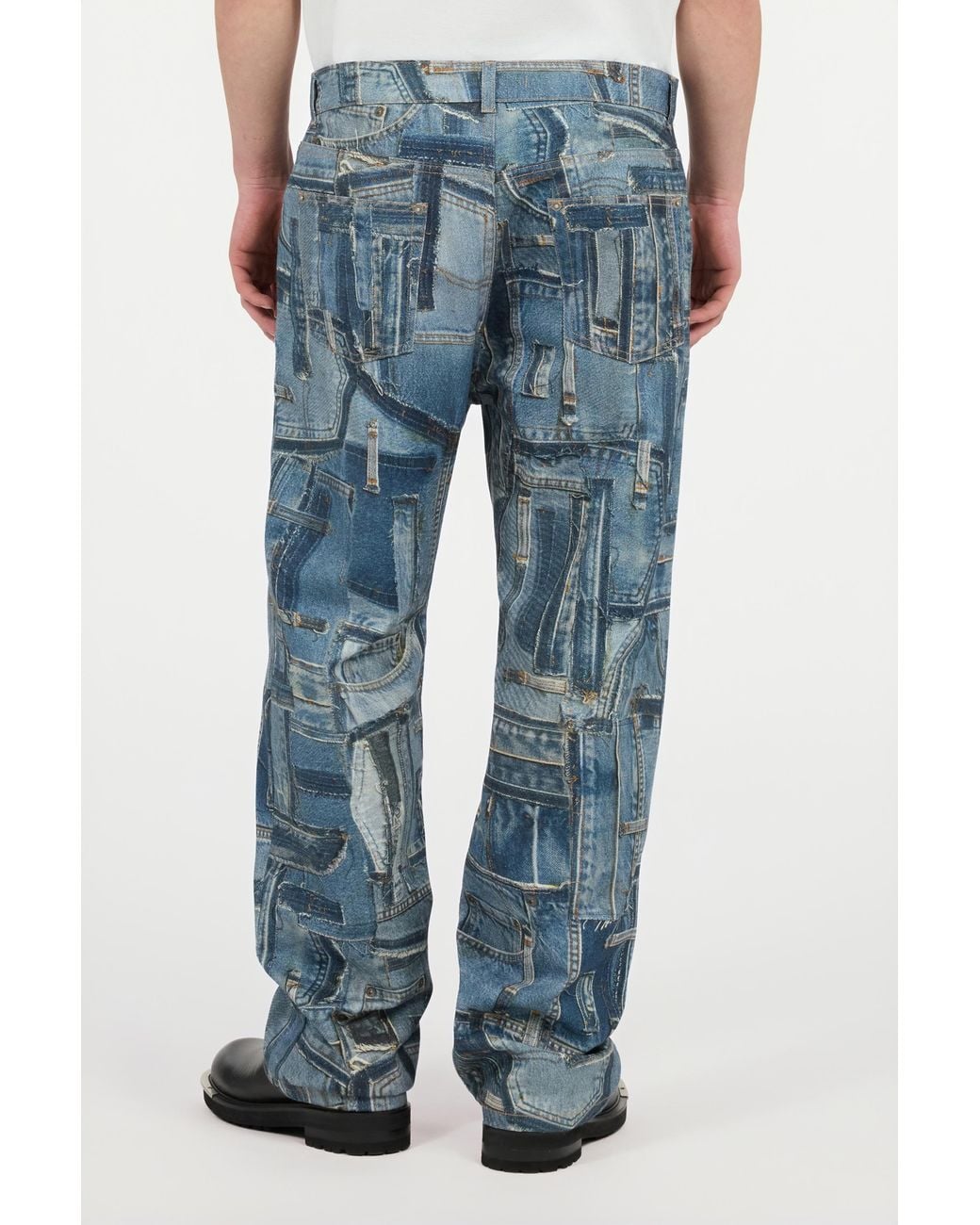 Roberto Cavalli Blue Jeans Over Patchwork Capsule Collection for men