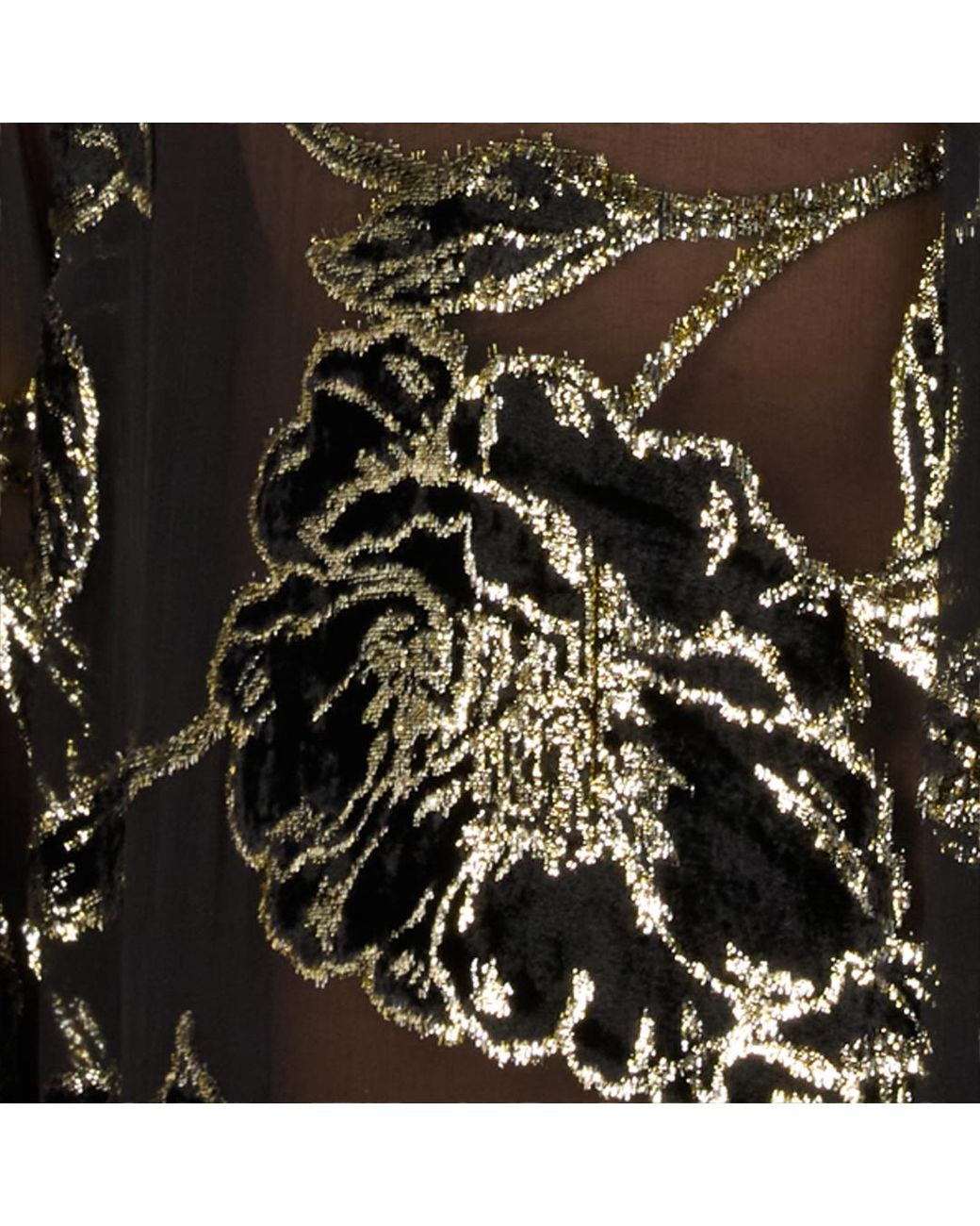 Roberto Cavalli Black And See-Through Shirt With Floral Pattern for men