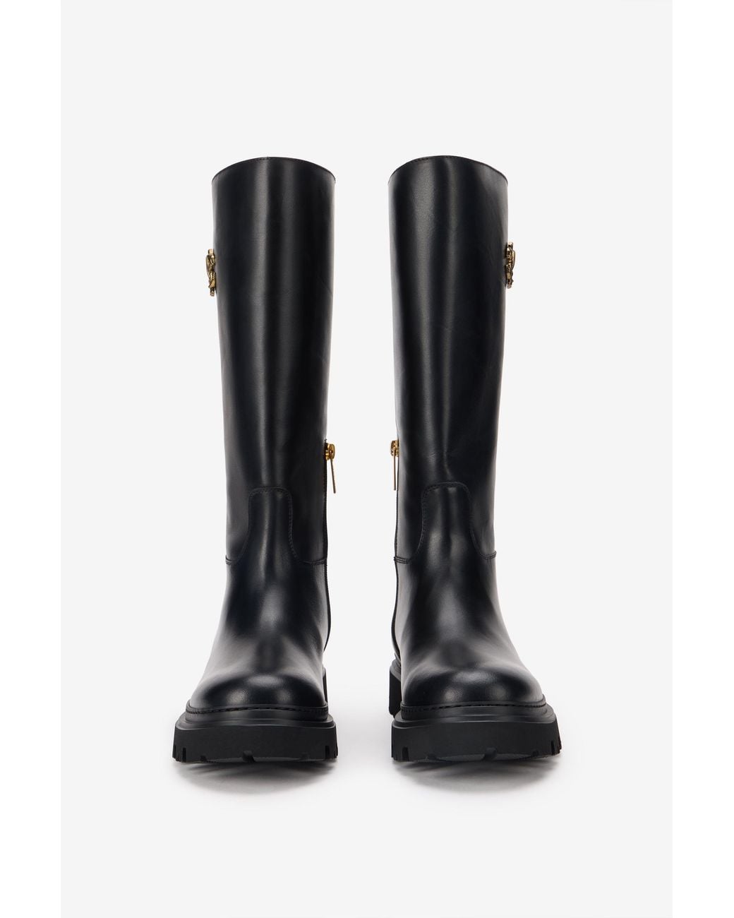 Roberto Cavalli Black Boots With Logo