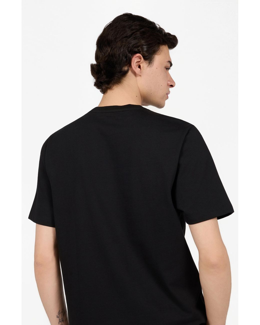 Roberto Cavalli Black T-Shirt With Snake Floral Print for men