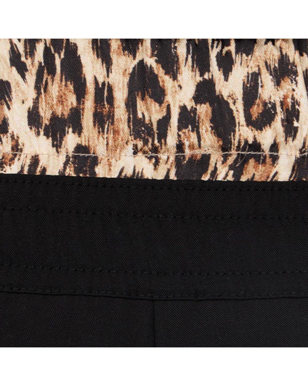 Roberto Cavalli Black Leopard Skin Waist Joggers