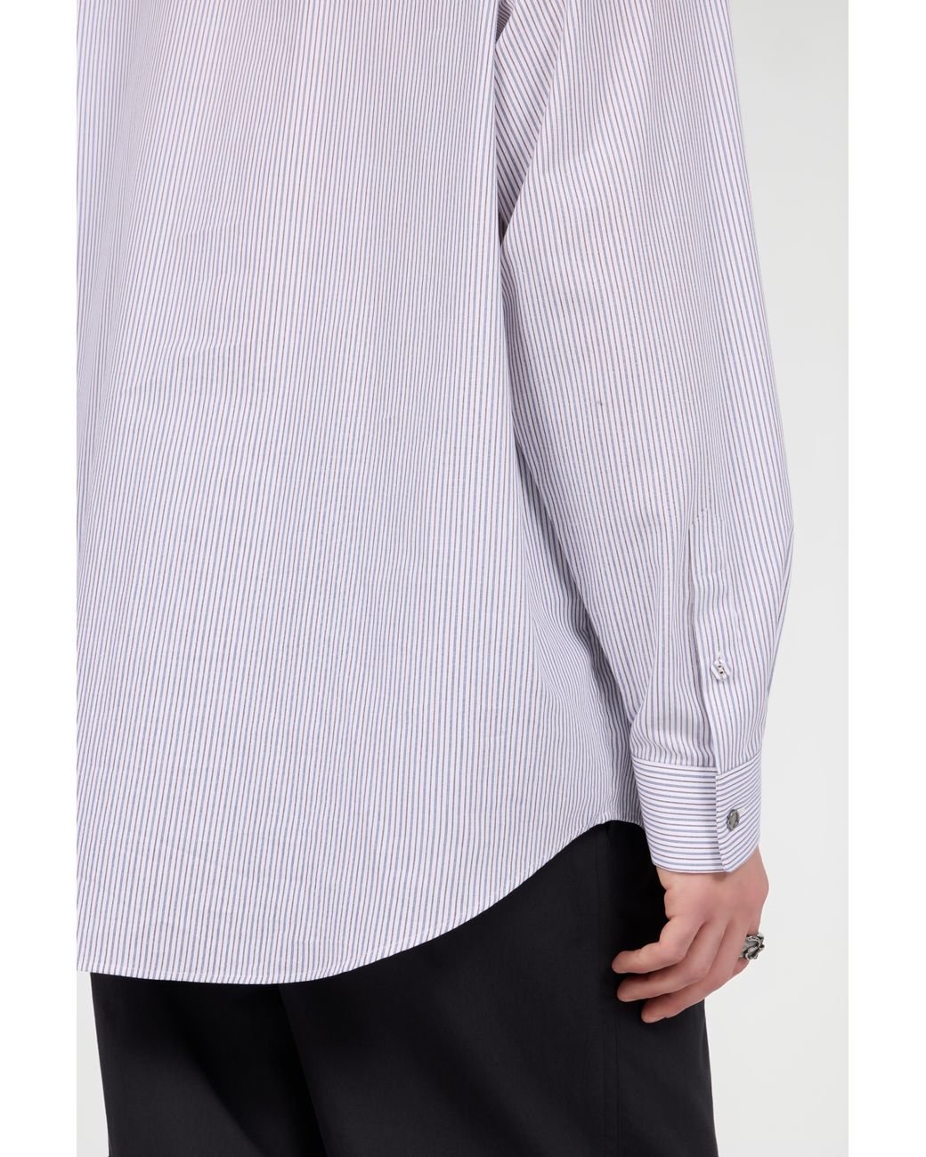 Roberto Cavalli White Shirt With Embroidered Snakes And Flowers for men
