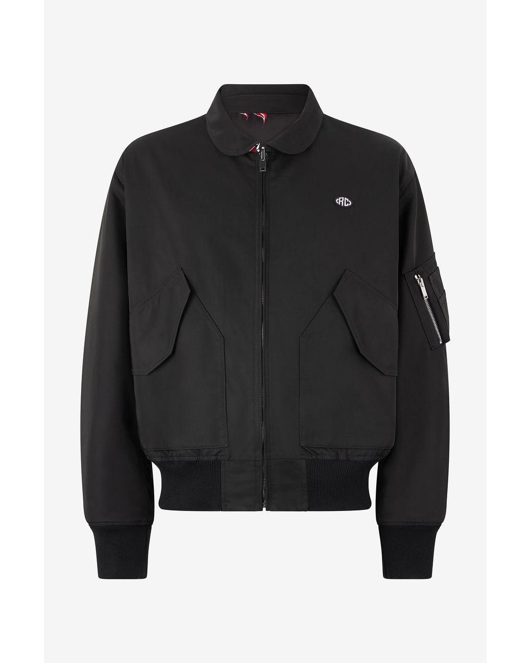 Roberto Cavalli Black Reversible Bomber Jacket With Dragon for men
