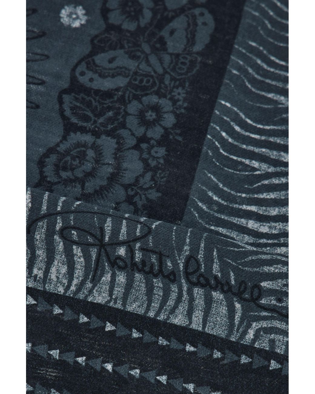 Châle Avec Motif Zèbre Et Logo Roberto Cavalli pour homme en coloris Blue
