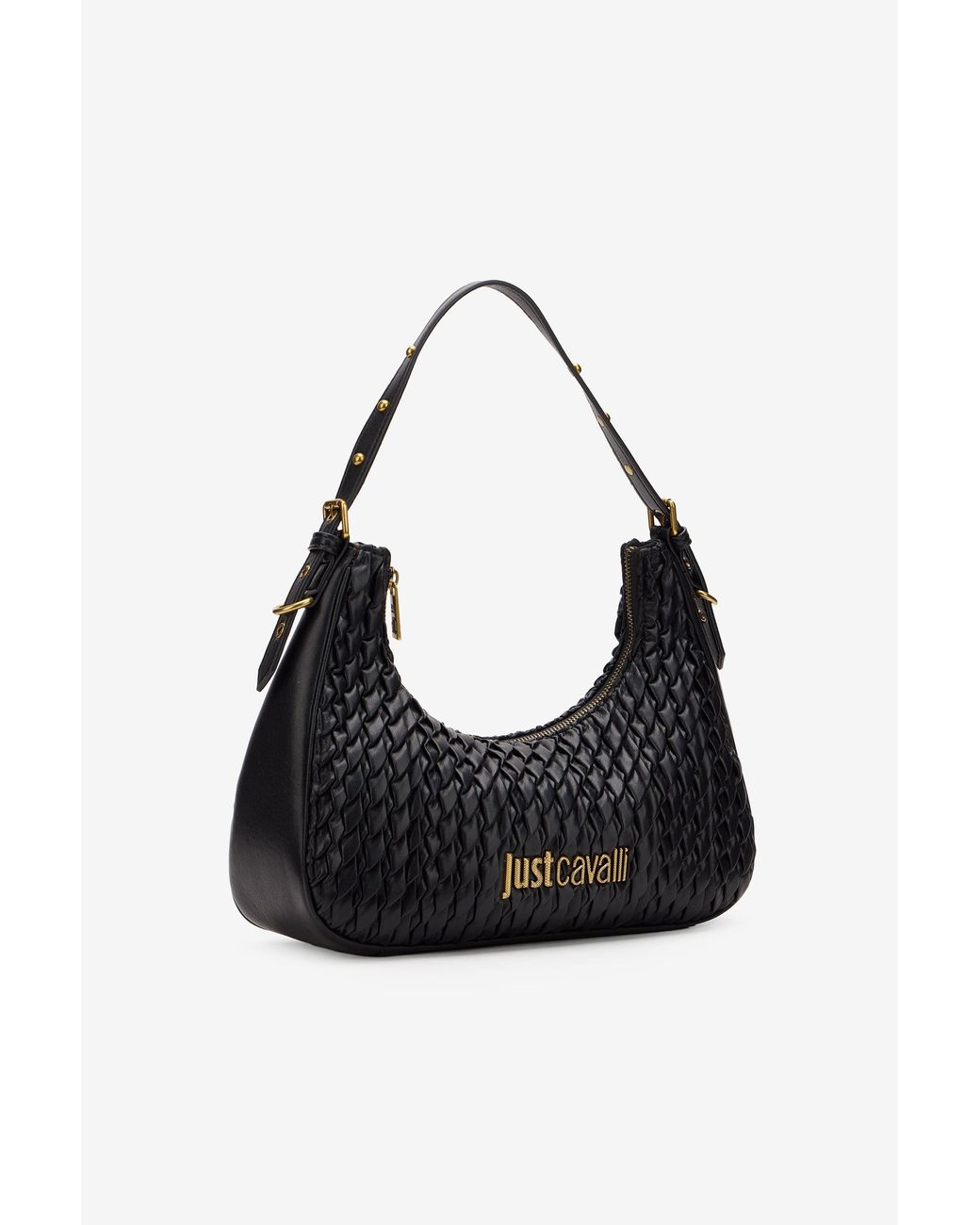 Roberto Cavalli Black Shoulder Bag