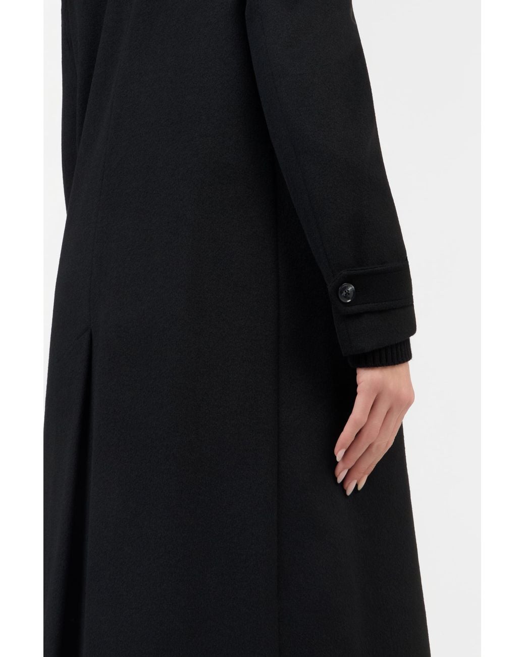 Roberto Cavalli Coat With Leopard Print Lining in Black | Lyst
