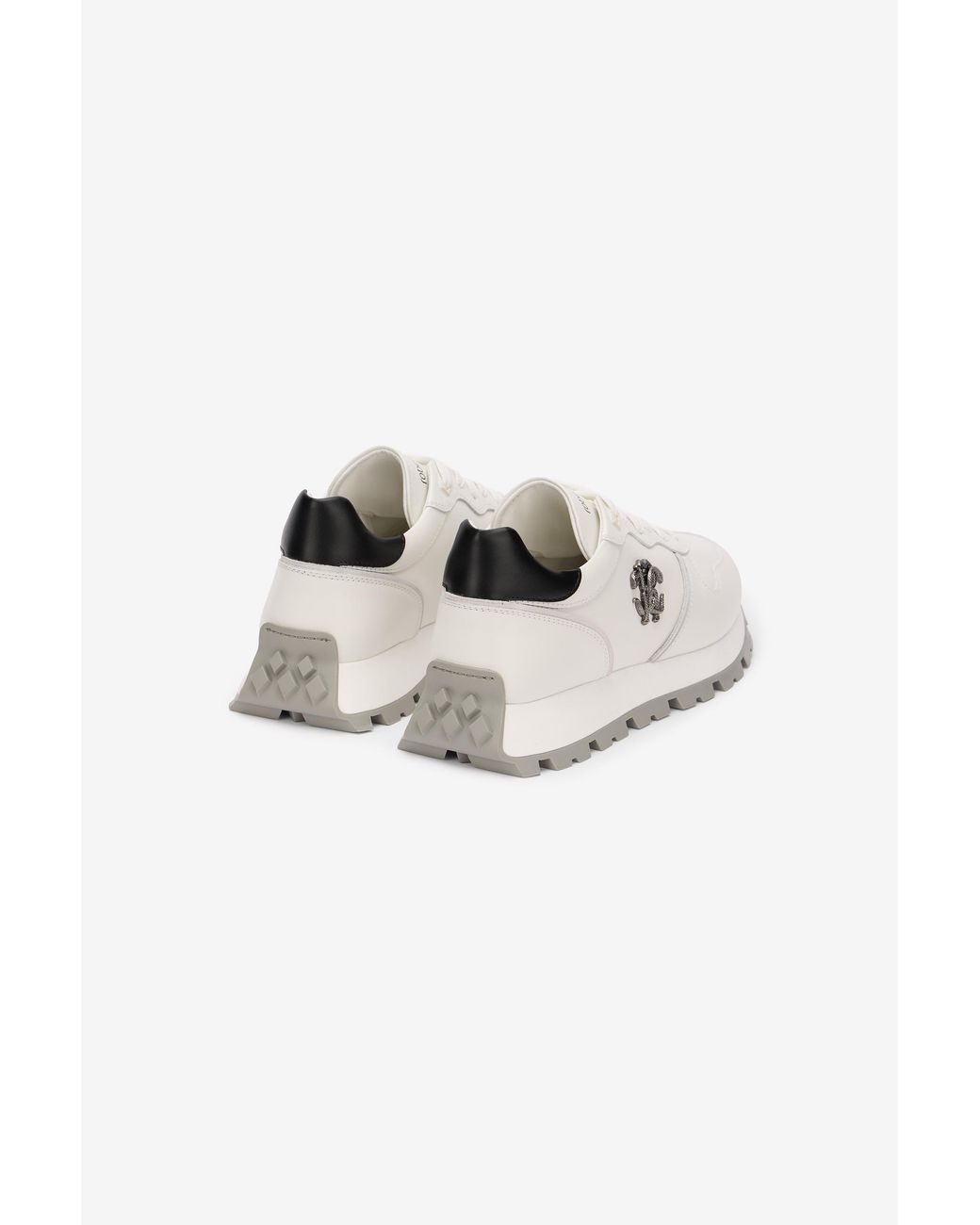 Roberto Cavalli White Sneakers With Rc Monogram for men