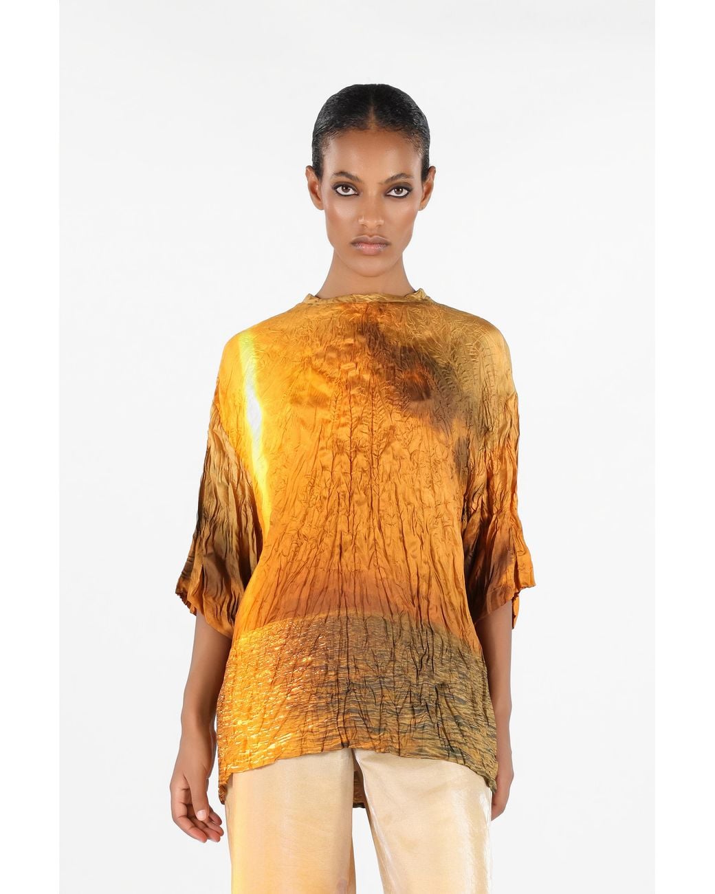 Roberto Cavalli Orange Sunset Print T-Shirt
