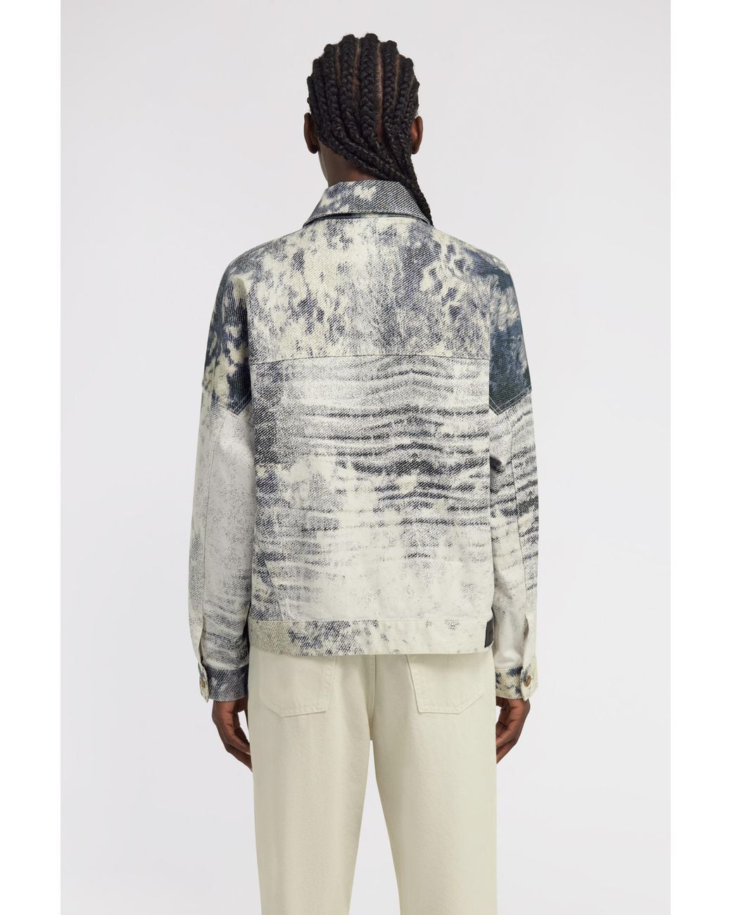 Roberto Cavalli Blue Appaloosa Printed Jacket