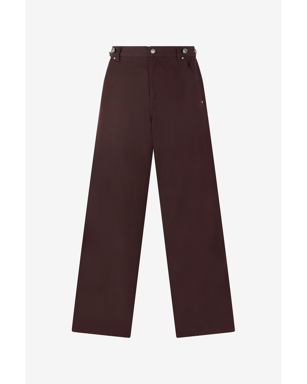 Roberto Cavalli Purple Cotton-Blend Pants for men