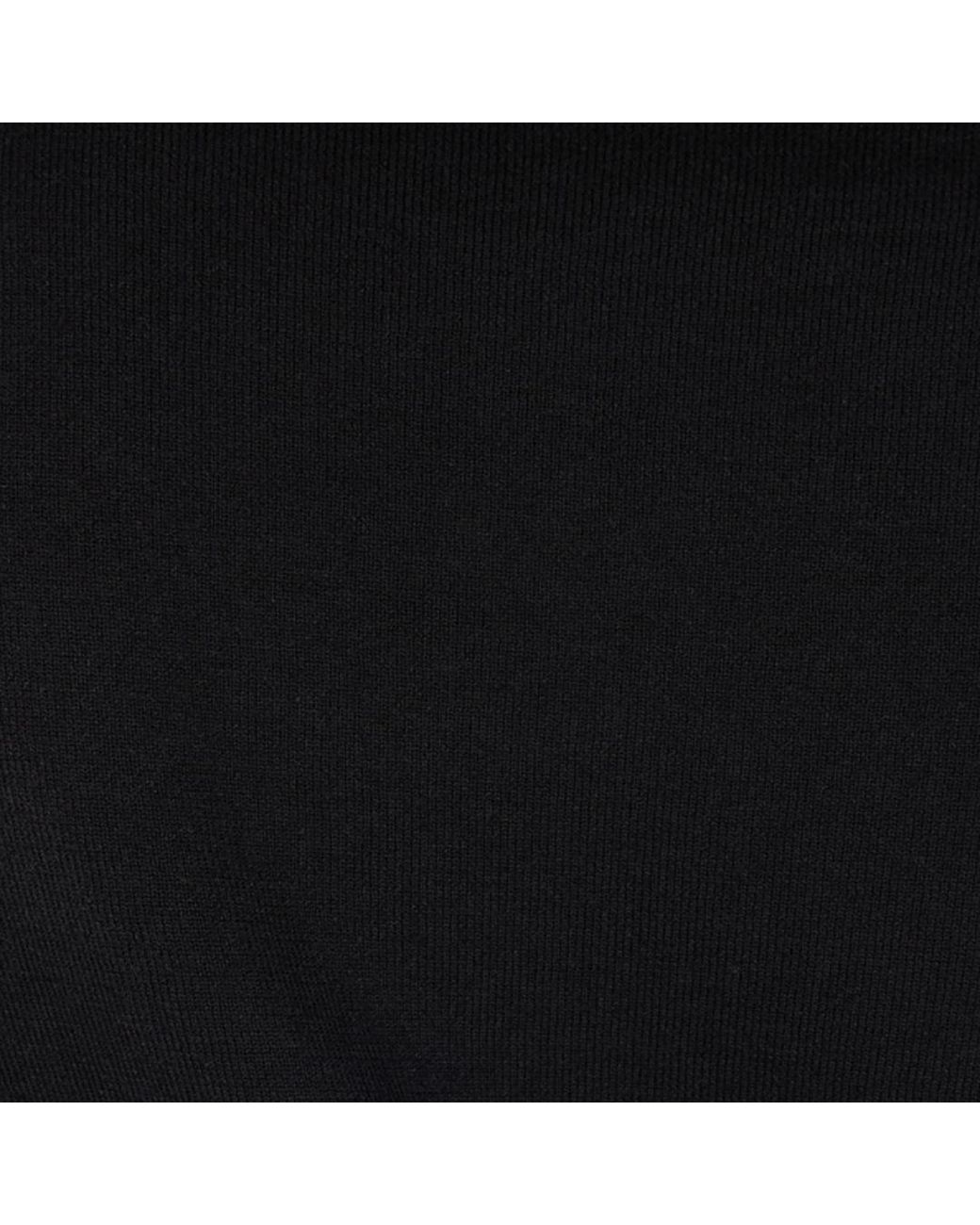 Roberto Cavalli Black Mock Neck Sweater With Monogram Rc