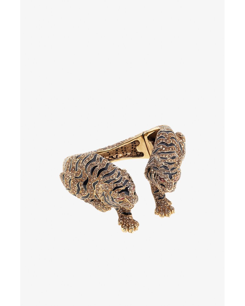 Bracciale Roar Con Testa Di Tigre di Roberto Cavalli in Metallic