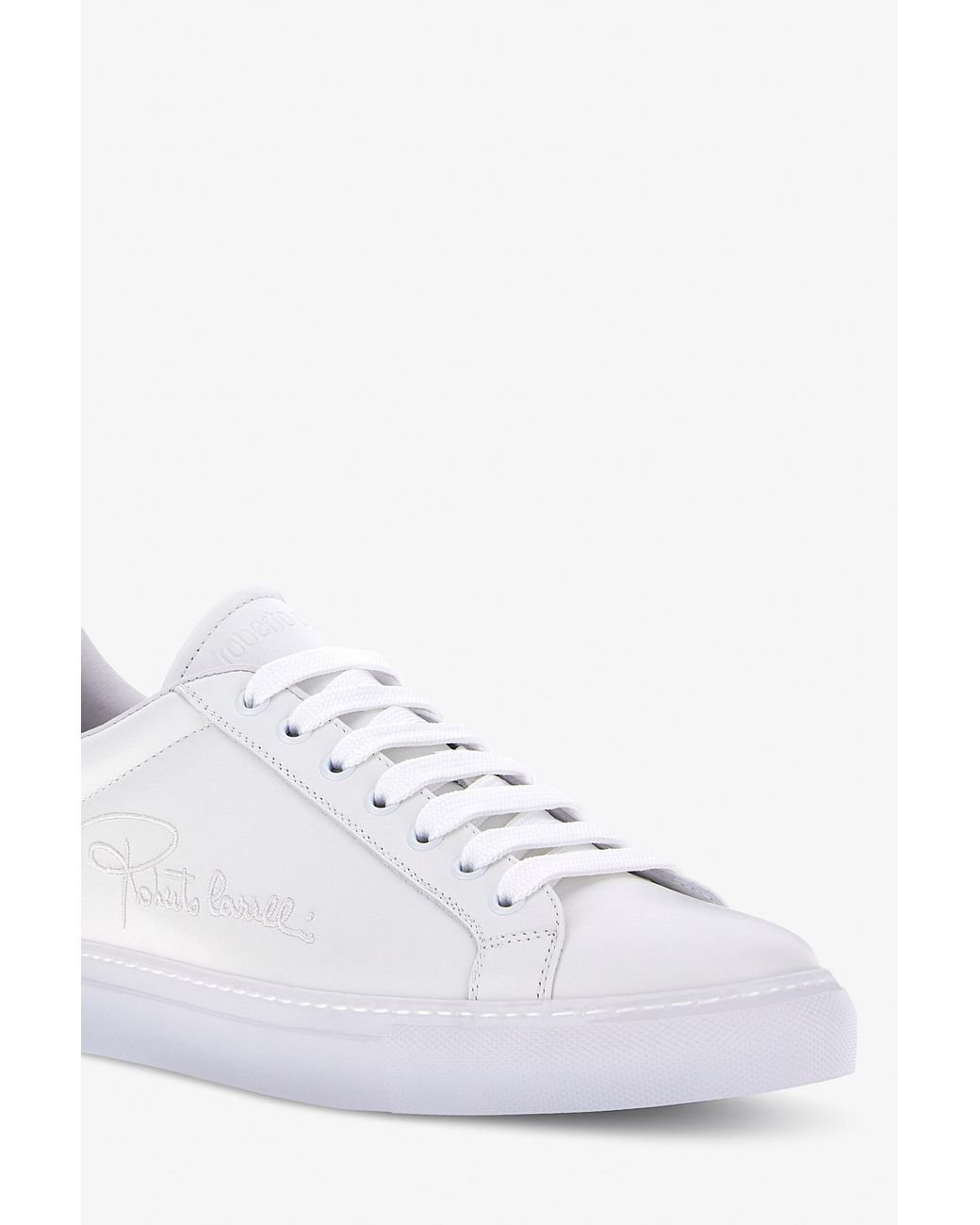 Roberto Cavalli White Rc Logo Sneakers for men
