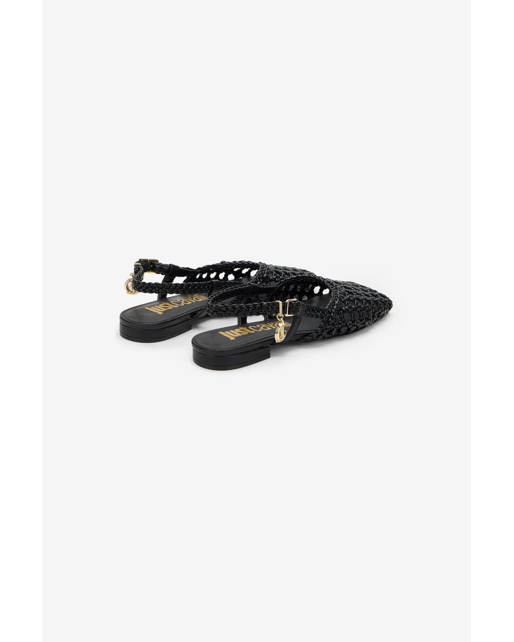 Roberto Cavalli Black Slingback