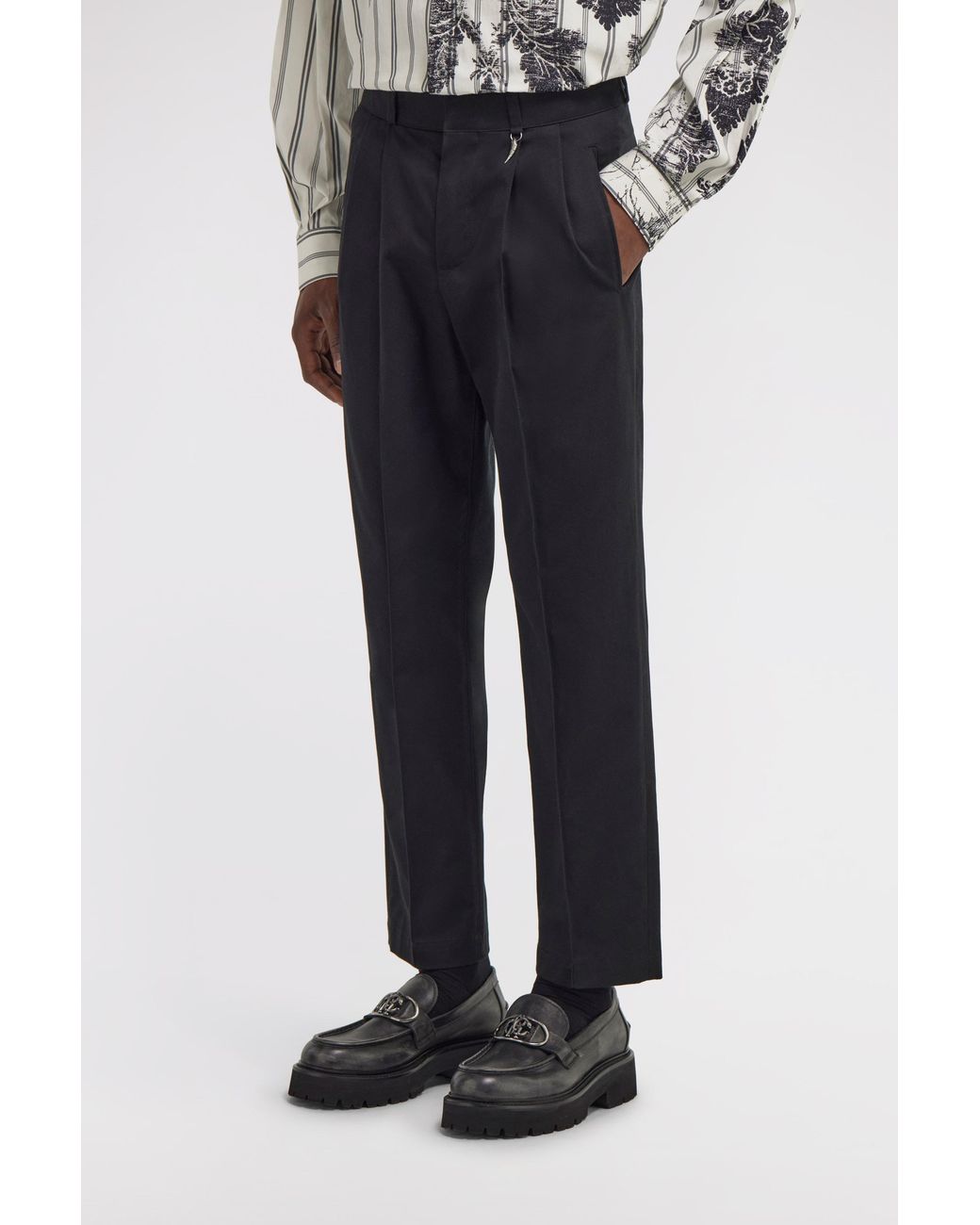 Roberto Cavalli Blue Pants With Fang Detail for men