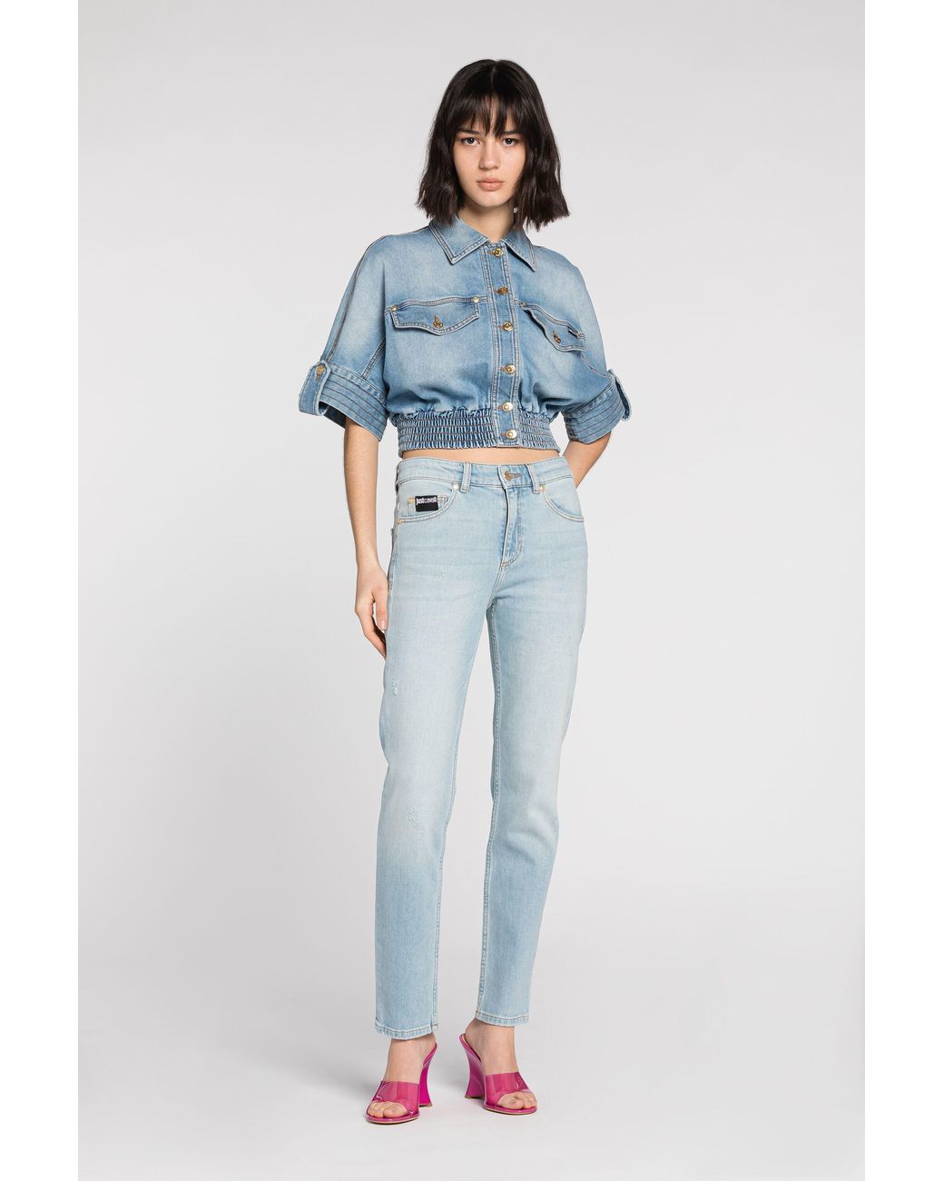 Roberto Cavalli Blue Just Cavalli Straight-Leg Jeans