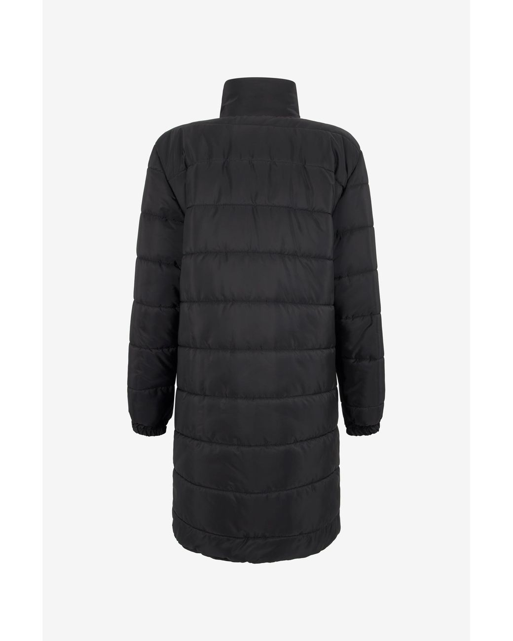 Roberto Cavalli Black Jacket Puffer Jacket Long High Collar