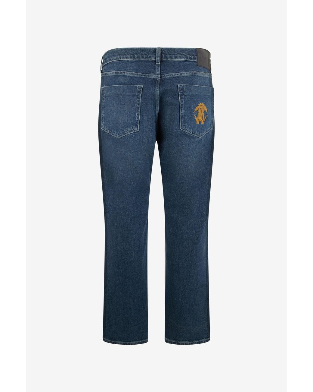 Roberto Cavalli Blue Denim Trousers Trousers Five-Pocket for men